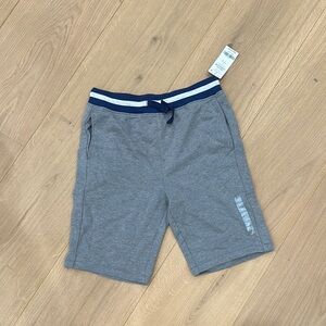 Kids Carter’s Gray Shorts with Blue Stripe